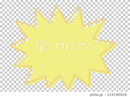 Pop jagged speech bubble Pop jagged speech bubble 124180026