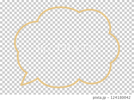 簡單蓬鬆的講話泡泡 124180042