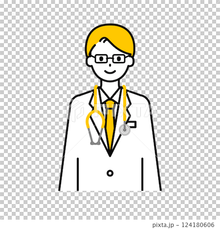 Upper body pose_simple male doctor 01 Upper body pose_simple male doctor 01 124180606