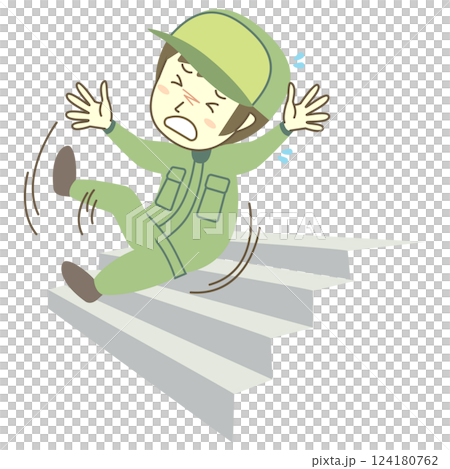 男外送員從樓梯上摔下來 男外送員從樓梯上摔下來 124180762