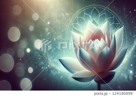 蓮の花・神秘イメージ 124180899