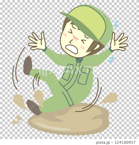 男外送員踩到油污滑倒 男外送員踩到油污滑倒 124180957