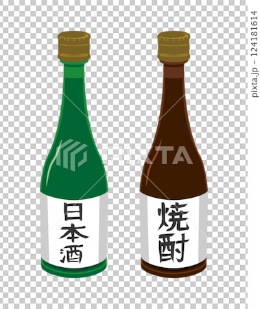 日本酒と焼酎のセット 124181614