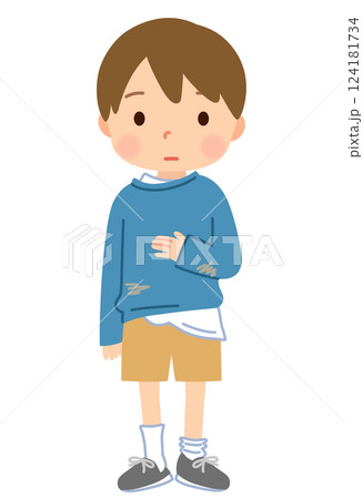 服装が乱れた子ども　発達障害　ネグレクト 124181734