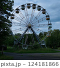 廃遊園地にある観覧車 124181866