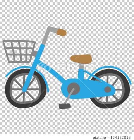 青い自転車 124182018