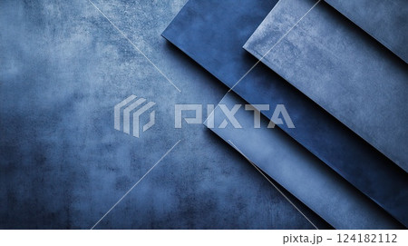 Modern abstract background with layered blue materials Modern abstract background with layered blue materials 124182112