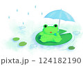 雨の日の雨蛙。 124182190
