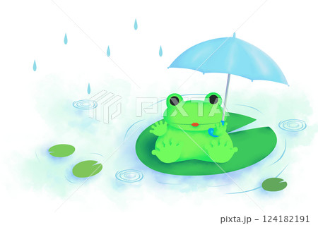 雨の日の雨蛙。 124182191