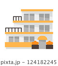 シンプルなマンションのアイコン 124182245
