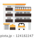 シンプルなマンションのアイコン 124182247