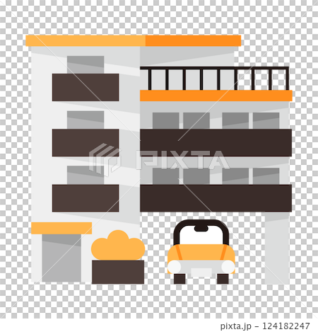 simple apartment icon 124182247