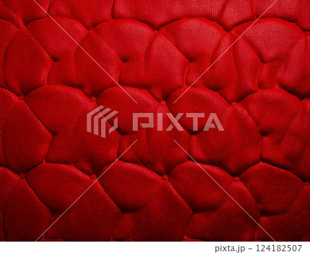 赤いレザーの背景 124182507