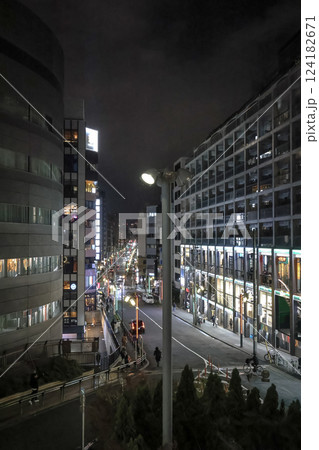 Cityscape with Illuminated Buildings and Busy Streets in Urban Area Dec 7 2024 Cityscape with Illuminated Buildings and Busy Streets in Urban Area Dec 7 2024 124182671