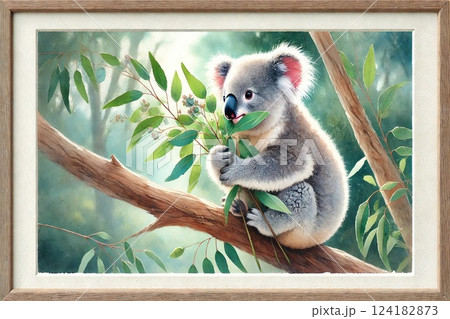 コアラ・ユーカリ林 124182873