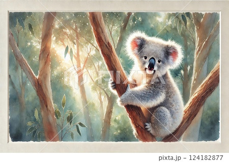 コアラ・ユーカリ林 コアラ・ユーカリ林 124182877