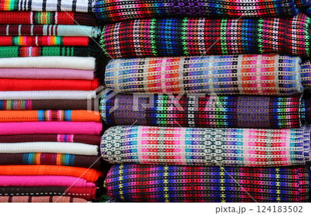 Shawls of different color Shawls of different color 124183502