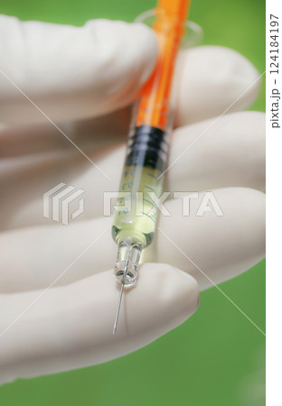 Vaccine in syringe Vaccine in syringe 124184197