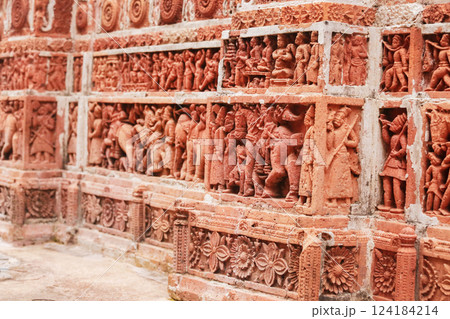 Kantajew Temple of 18 Century in Bangladesh Kantajew Temple of 18 Century in Bangladesh 124184214