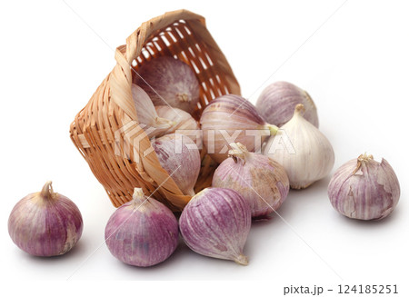 Solo or single clove garlic 124185251