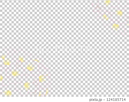 Sakura bouquet style frame ① Color line drawing Sakura bouquet style frame ① Color line drawing 124185714