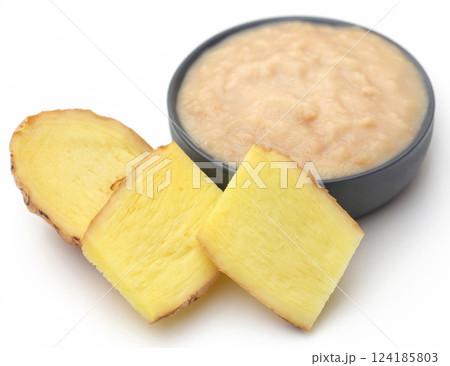 Ginger with paste 124185803