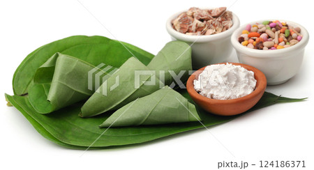 Betel leaf and its spices Betel leaf and its spices 124186371