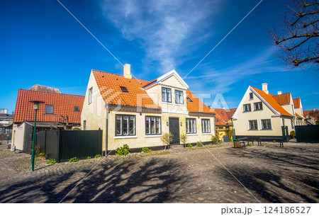 Colorful old building in Dragor of Denmark 124186527