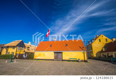 Colorful old building in Dragor of Denmark 124186615