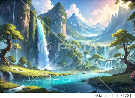 ファンタジーな風景 124186781