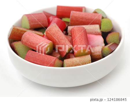 Fresh rhubarb 124186845