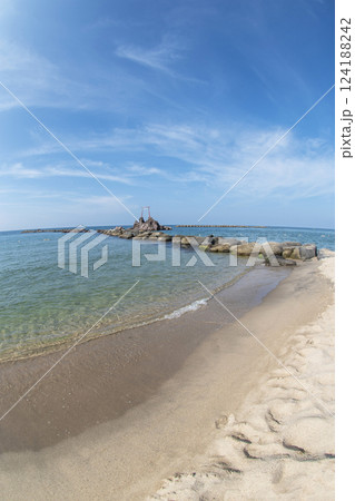 透明度が素晴らしい　鳥取県　ハワイ海水浴 124188242