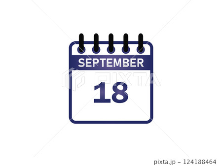 September 18 Calendar Date September 18 Calendar Date 124188464