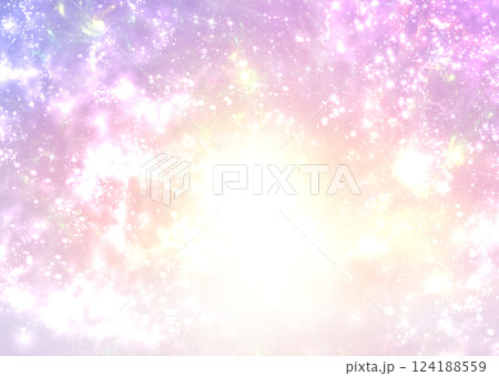 神秘的、メルヘン、幻想的なきらきら光るシンプルグラデーション背景壁紙イラストテクスチャ【ピンク、紫】 124188559