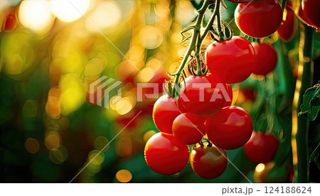 《AI画像》真っ赤なミニトマト 124188624