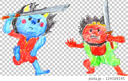 Hand-painted cute Nebuta Festival Hand-painted cute Nebuta Festival 124189145