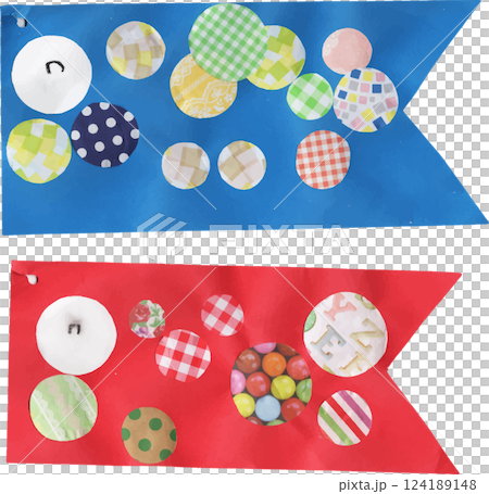 子供が制作した鯉のぼり 124189148
