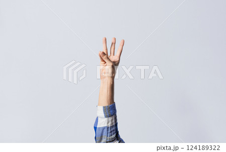 Number SIX in sign language. Fingers counting the number SIX in sign language, Fingers of people counting number SIX in sign language. Concept of numbers in sign language Number SIX in sign language. Fingers counting the number SIX in sign language, Fingers of people counting number SIX in sign language. Concept of numbers in sign language 124189322