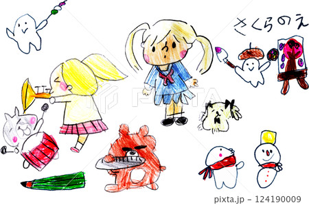 子供が描いた学校行事の絵 124190009