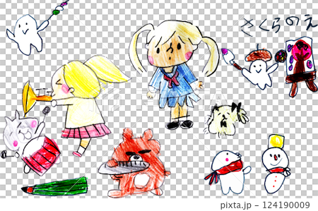 子供が描いた学校行事の絵 124190009