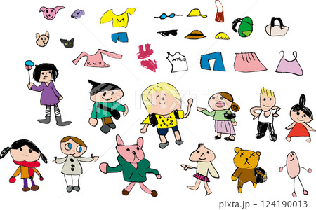 子供が描いたレジャーの絵 子供が描いたレジャーの絵 124190013