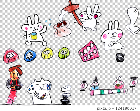 子供が描いた日本行事の絵 子供が描いた日本行事の絵 124190017