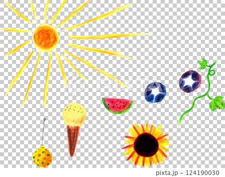夏のイラスト 124190030