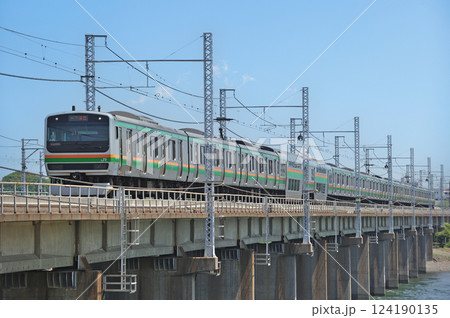 東海道本線 茅ヶ崎-平塚 JR東日本 E231系1000番台 K-34編成(国府津) 東海道本線 茅ヶ崎-平塚 JR東日本 E231系1000番台 K-34編成(国府津) 124190135