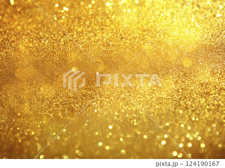 キラキラ光る金色の背景 キラキラ光る金色の背景 124190167