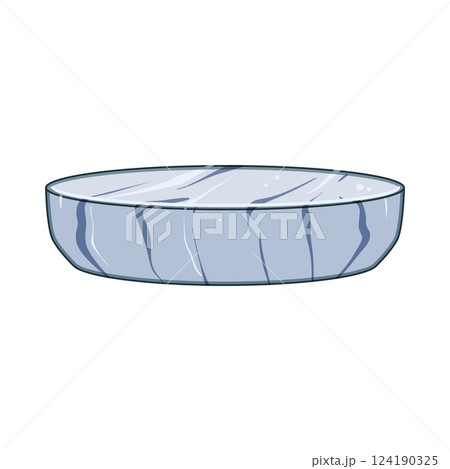 modern marble coaster cartoon vector illustration 124190325