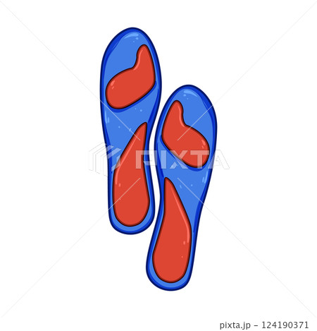 orthotic insoles cartoon vector illustration 124190371