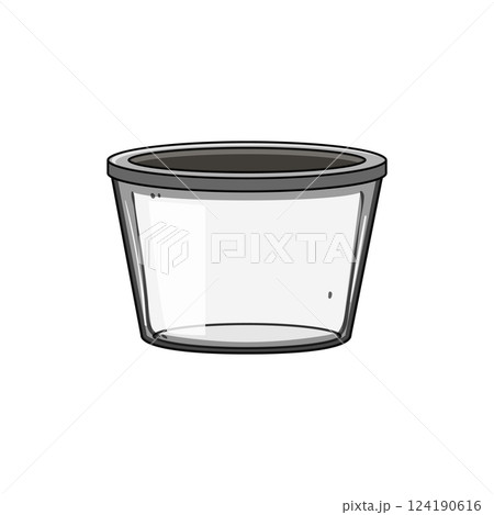 freezer glass food storage container cartoon vector illustration freezer glass food storage container cartoon vector illustration 124190616