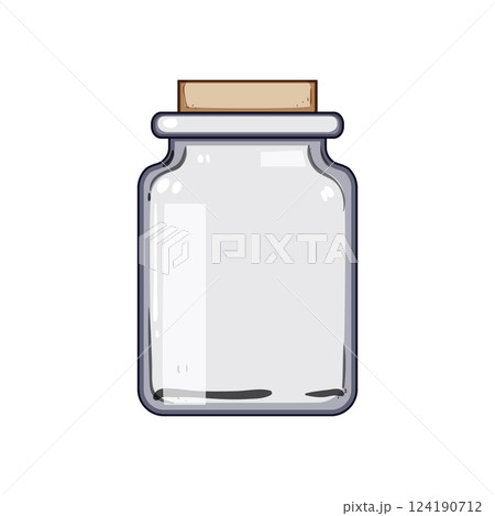 silicone eco friendly jar cartoon vector illustration 124190712