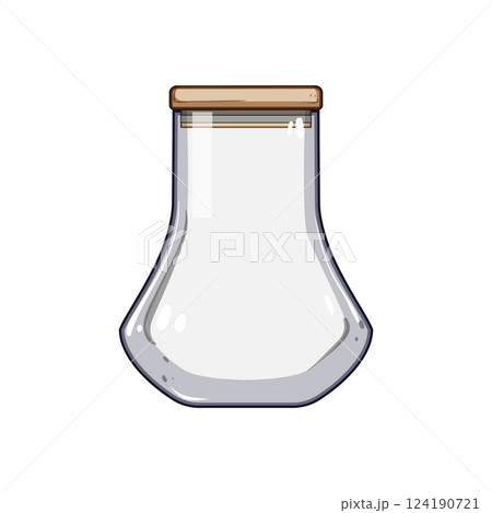 compostable eco friendly jar cartoon vector illustration 124190721